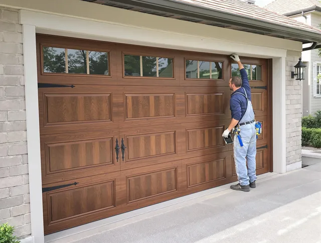 Custom garage door showcase by Gastonia Garage Door Repair in Gastonia