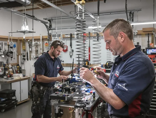 Garage door spring repair service by Gastonia Garage Door Repair in Gastonia